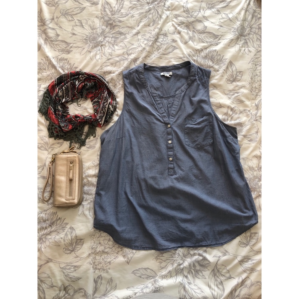 Chambray tank top